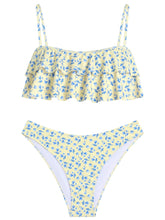 Floral Print Two Piece Swimsuit