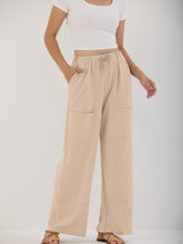 Women's Pants Casual Loose High Waist Wide Leg Pants with Pockets