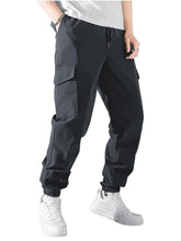 ZAFUL Men's Multi-Pocket Drawstring Waist Cargo Pants