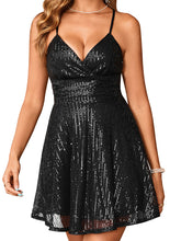 ZAFUL Women's Sequin Sparkly Dress Sleeveless Homecoming Bodycon Dress