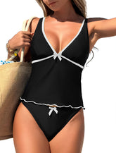 ZAFUL Women's V Neck Tankini Swimsuits