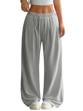 High Waist Pleated Drawstring Pants