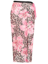 Floral Print Lightweight Swimsuit Sarong