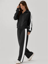 ZAFUL Womens 2 Piece Outfits Lounge Set Sweatsuit Long Sleeve Tracksuit for Travel Airport Casual outfits-AMZ