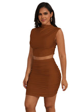 Bodycon-Skirt-Sets-Brown
