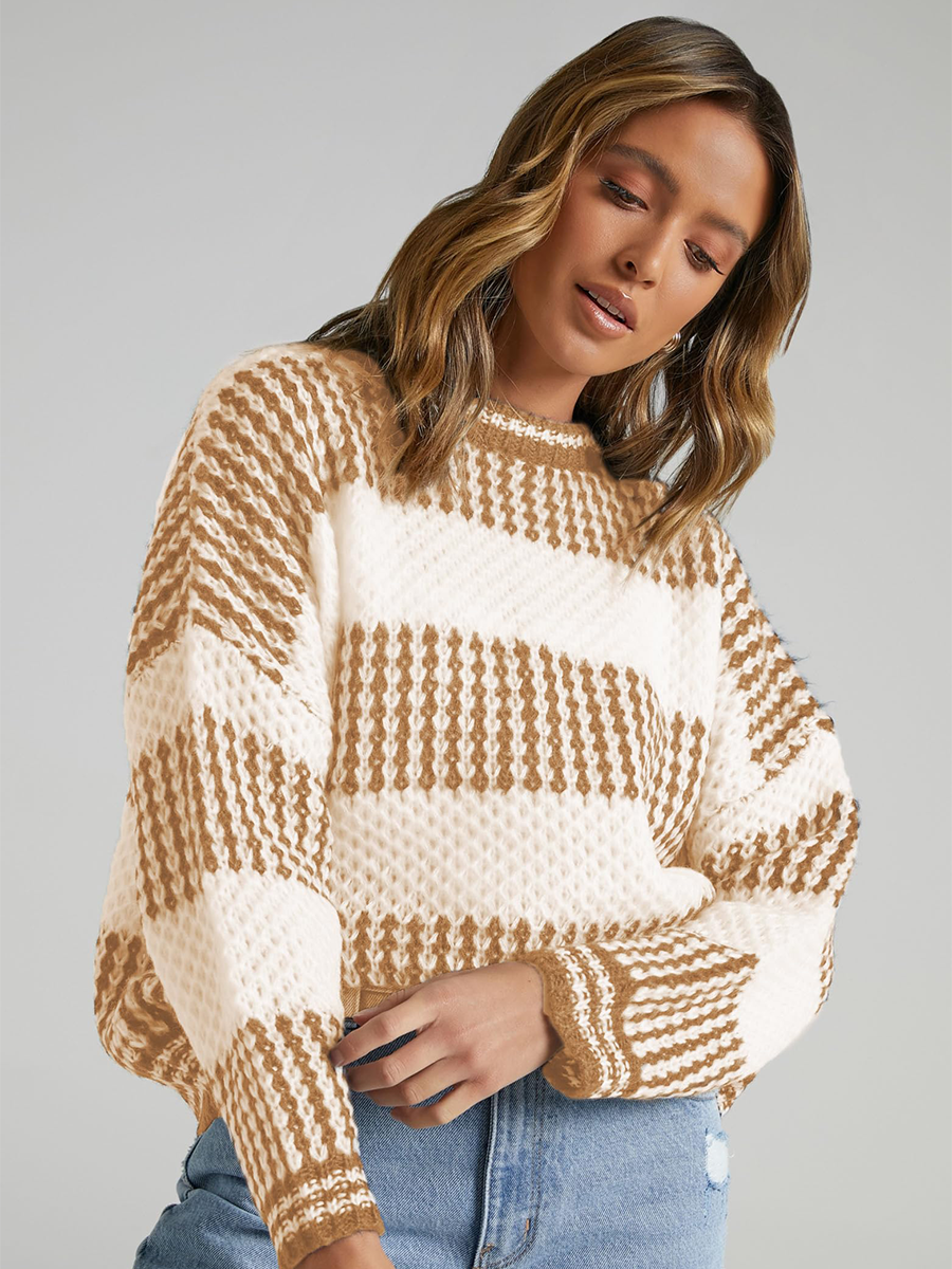 Colorblocked-Knit-Sweater-Brown-3