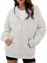 ZAFUL Women's Zip Up Hoodie Long Sleeve Sweatshirt Fall Outfit-AMZ