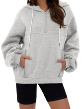 ZAFUL Womens Hoodies Fleece Sweatshirts Half Zip Pullover