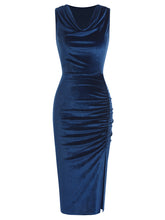 ZAFUL Women's Sleeveless Bodycon Velvet Dress Party Dress