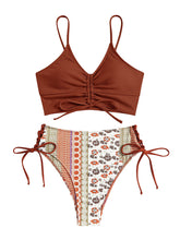 Ruffle-Tie-Bikini-Set-Brown