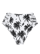 Side Mesh Spliced High Waist Bikini Bottom