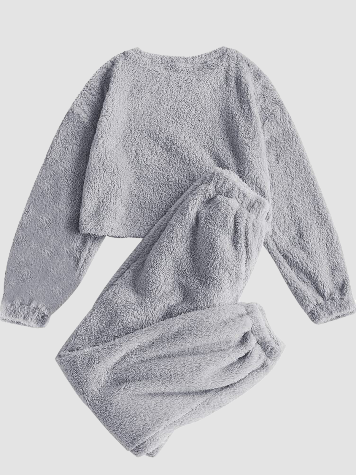  Fleece-Lounge-Pajama-Set-Bear-Grey-1