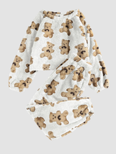 Fleece-Lounge-Pajama-Set-Bear-White-1