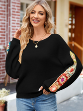 Casual-Long-Sleeve-Knit-Black-1