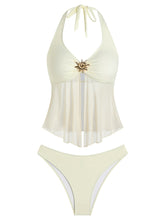 Starfish Decorated Tankini Swimsuit Set