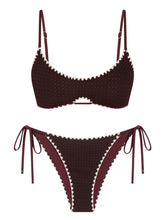 Scallop Trim Bikini Swimsuit Set