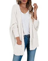Fuzzy Knit Oversized Cardigan