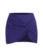 ZAFUL Womens Swim Skirt Twist Bathing Suit Skirt with Build-in Brief