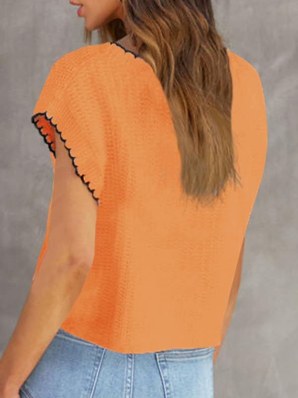 Sleeveless-Vest-Sweater-Orange-2