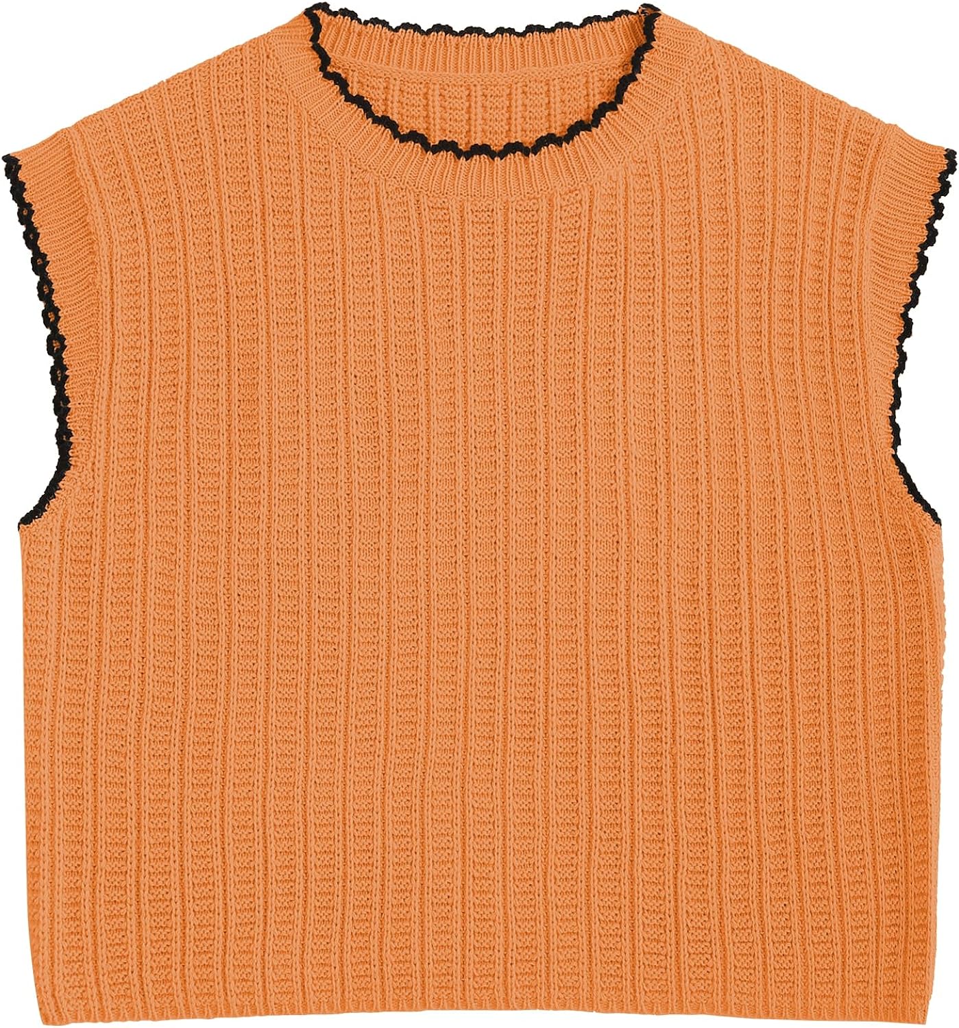 Sleeveless-Vest-Sweater-Orange-3