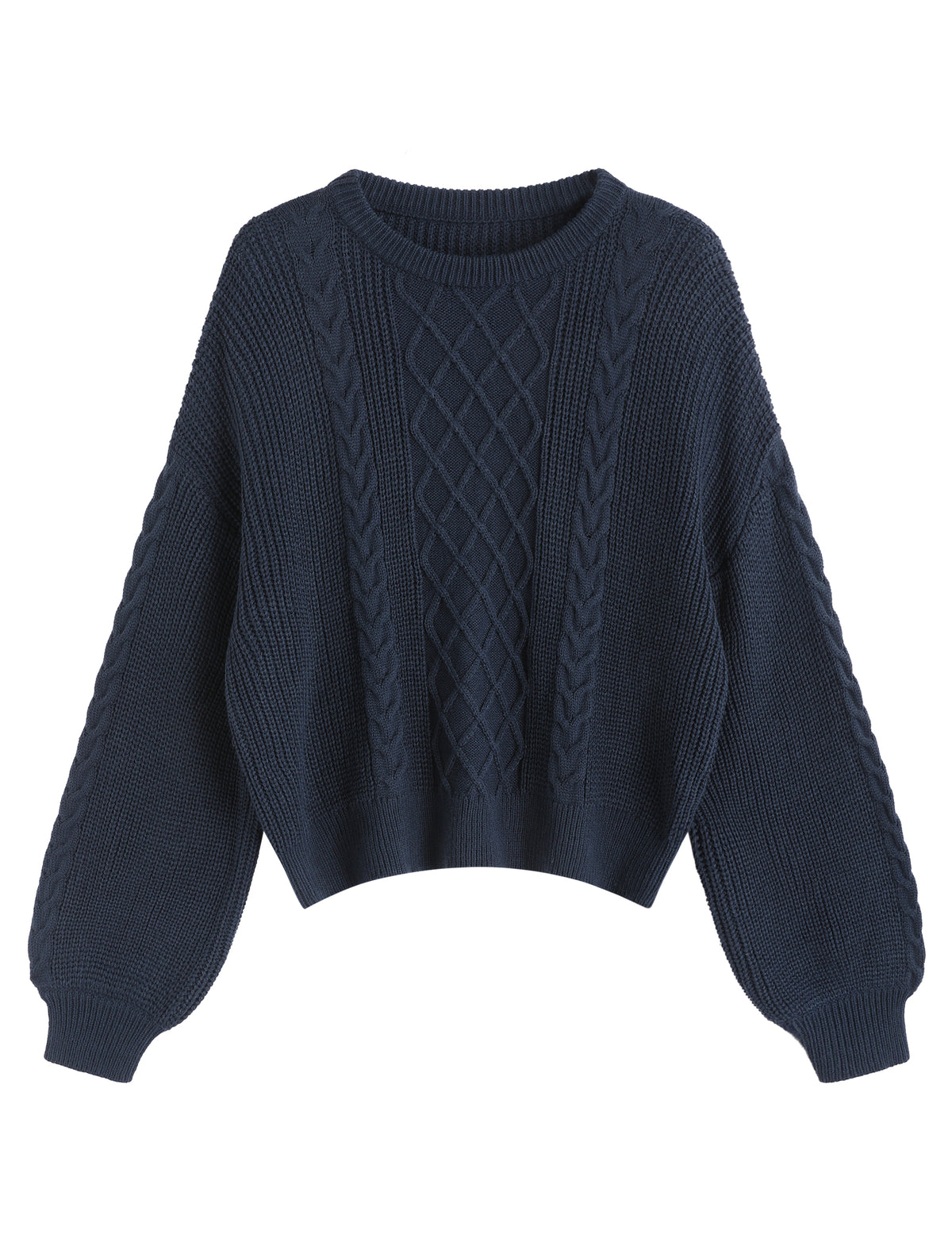Oversized Lantern Sleeve Pullover Top
