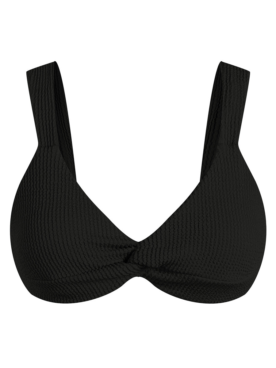 ZAFUL Bikini Tops for Women Texture Push Up Swimsuit Top