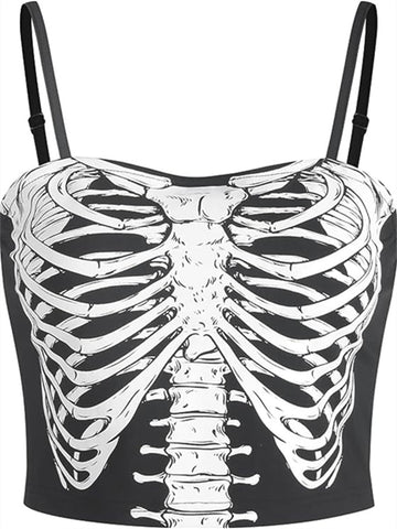 ZAFUL 2024 Halloween Costumes Fall Sleeveless Strappy Crops Tops Womens Dressy Casual Trendy Sexy Going Out Cami Tank Top