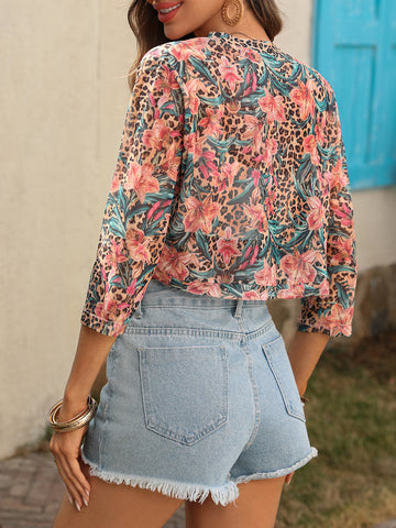 Women's Cardigan 3/4 Sleeve Open Front Bolero Shrug