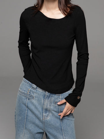 Women's Pea Neck Slim Top