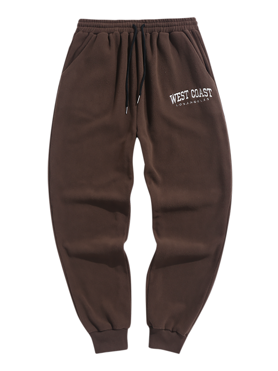 ZAFUL Men's Elastic Waist Jogging Running Pants for Men with Zipper Pockets