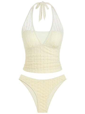Halter Neck Tankini Set
