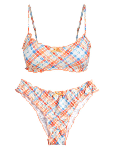 Bandeau Top Bow Decor Cheeky Bathing Suit