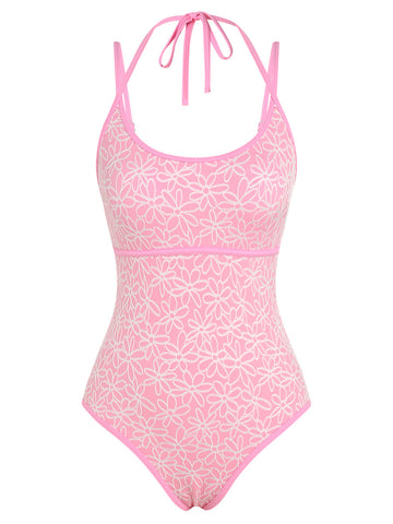 ZAFUL One Piece Swimsuit Tummy Control High Cut Adjustable Strap Swimwear