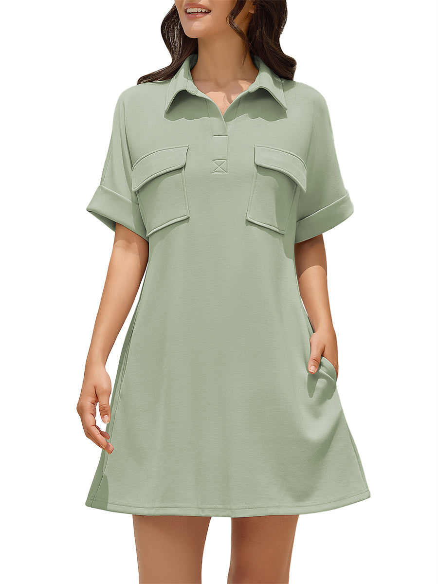 ZAFUL Women's Short Sleeves Casual Mini Dress