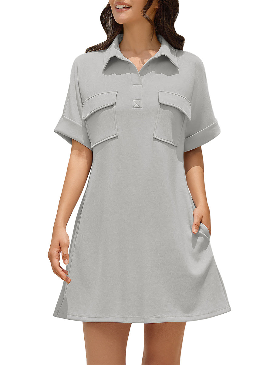 ZAFUL Women's Short Sleeves Casual Mini Dress