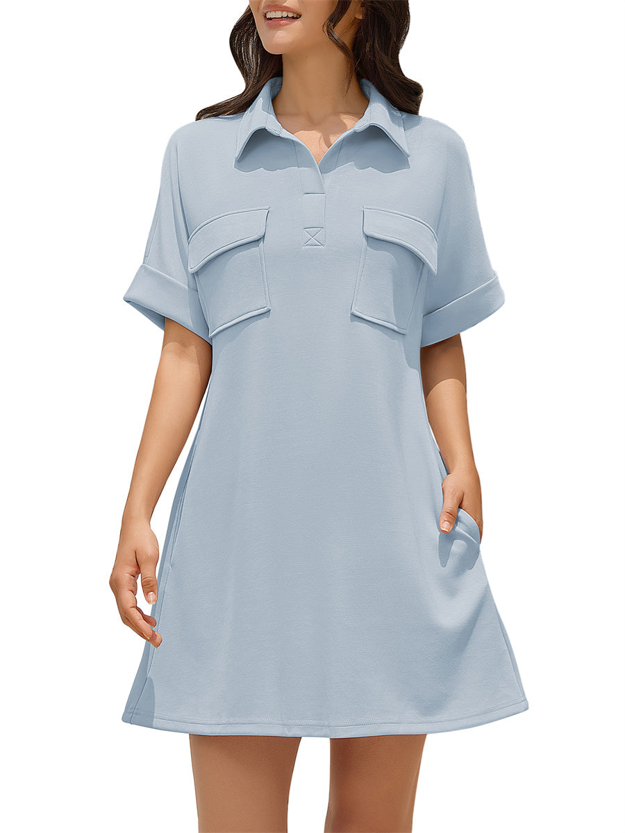 ZAFUL Women's Short Sleeves Casual Mini Dress