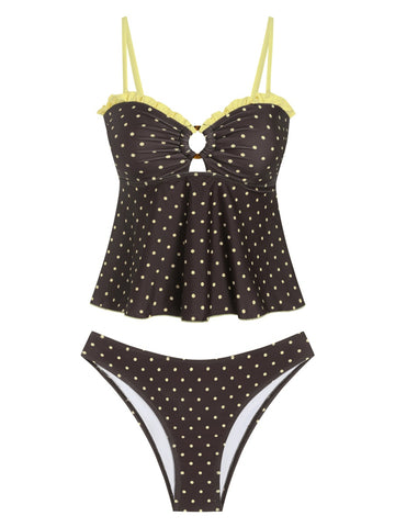 Ruffle Flare Tankini Swimsuit