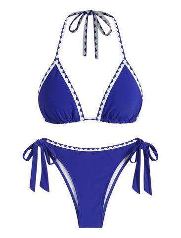 Halter Bikini Set Two Piece Triangle Swimsuit