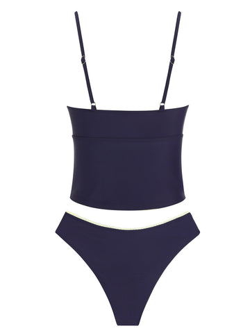 ZAFUL Womens Tankini Swimsuits Tummy Control High Cut Plaid Floral Bathing Suit