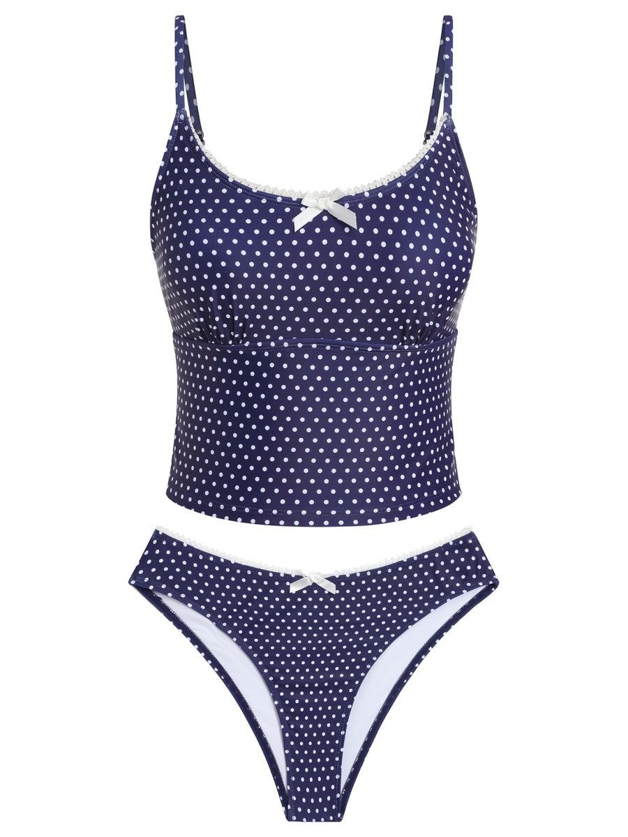 ZAFUL Womens Tankini Swimsuits Tummy Control High Cut Plaid Floral Bathing Suit