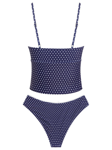 ZAFUL Womens Tankini Swimsuits Tummy Control High Cut Plaid Floral Bathing Suit