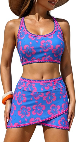Color Block Bikini Set