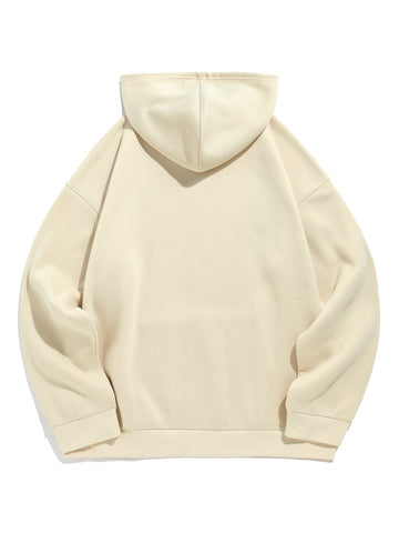 ZAFUL Men's Hoodie Long Sleeves Letter Print Sweatshirt with Pockets
