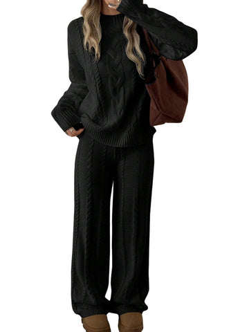 2 Piece Outfit Wide Leg Pants Set
