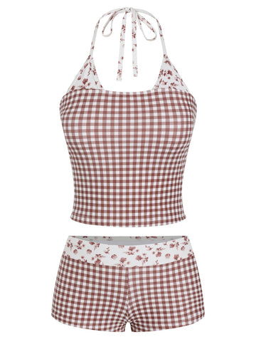 Halter Tankini Swimsuit