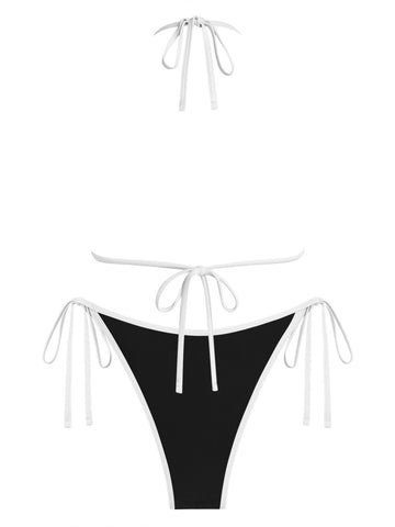 ZAFUL Bikini Set for Women Bathing Suit High Waisted Triangle V Neck Two Pieces Swimsuit