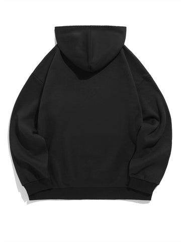 ZAFUL Men's Hoodie Long Sleeves Letter Print Sweatshirt with Pockets