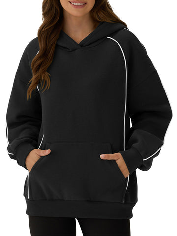 ZAFUL Hoodie for Women Athletic Sweatshirt with Pockets Loose Fitted Outdoor Actives Casual Tops-AMZ