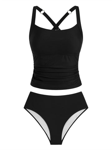 ZAFUL Women's 2-Piece Cross Back Swimsuit