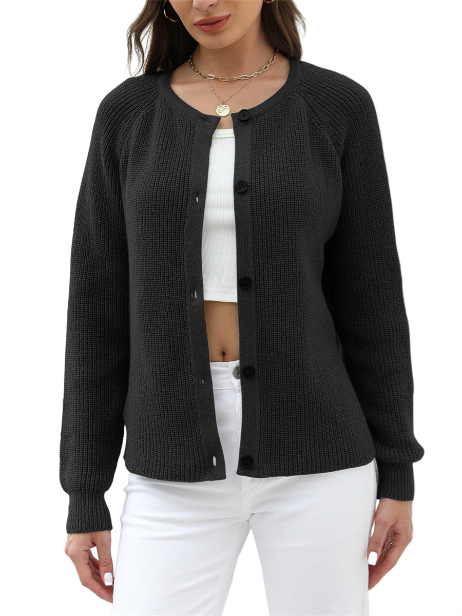 ZAFUL Women's 2025 Spring Fall Cropped Cardigan Lightweight Long Sleeve Knit Outerwear Daily Office Wear Trendy Y2K Crop Top